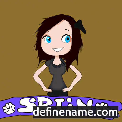 cartoon of the name Sirianne