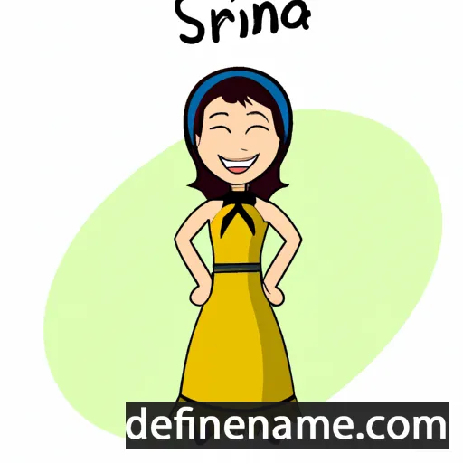 cartoon of the name Sirina