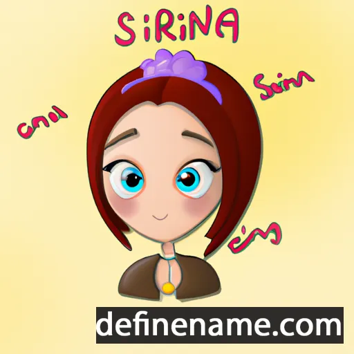 cartoon of the name Sirina