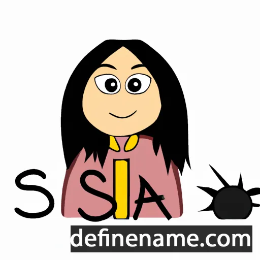 cartoon of the name Sisa