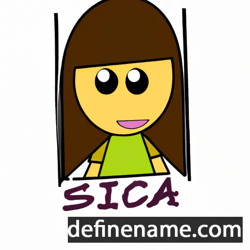 cartoon of the name Sisca