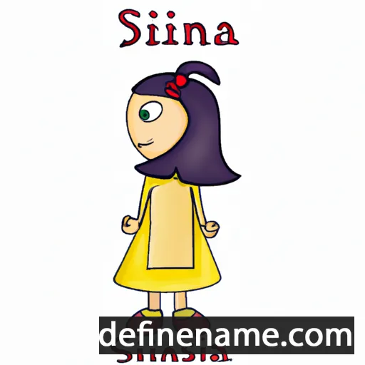 cartoon of the name Sisinia