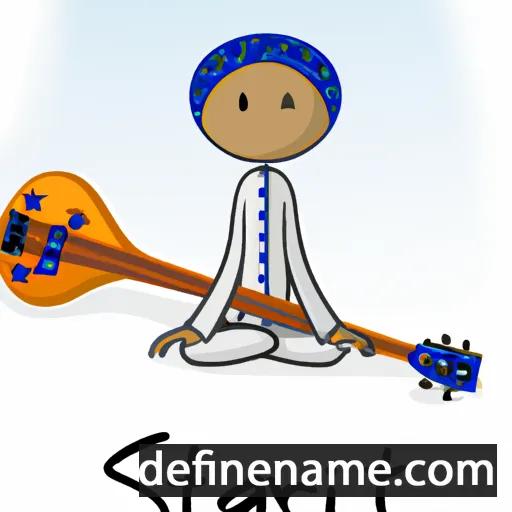 cartoon of the name Sitar