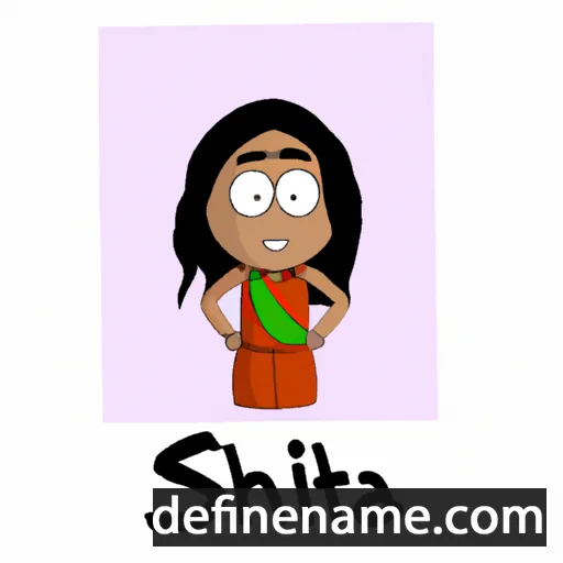 cartoon of the name Sitha