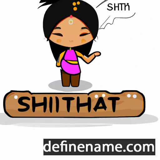 cartoon of the name Sithami