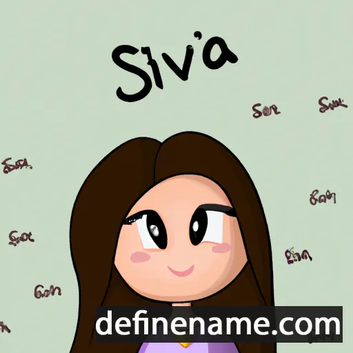 cartoon of the name Sivía