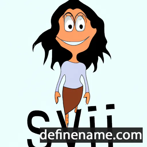 cartoon of the name Sivi