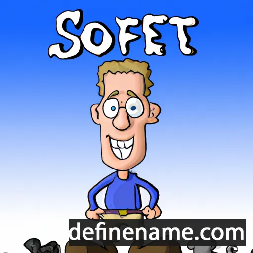 cartoon of the name Sjoert