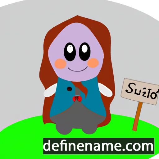 cartoon of the name Sjúrði