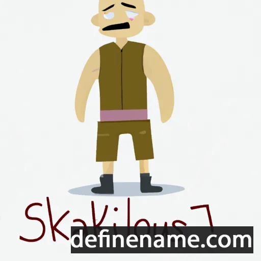 cartoon of the name Skarlatos