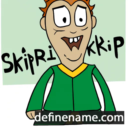 cartoon of the name Skarpheðinn