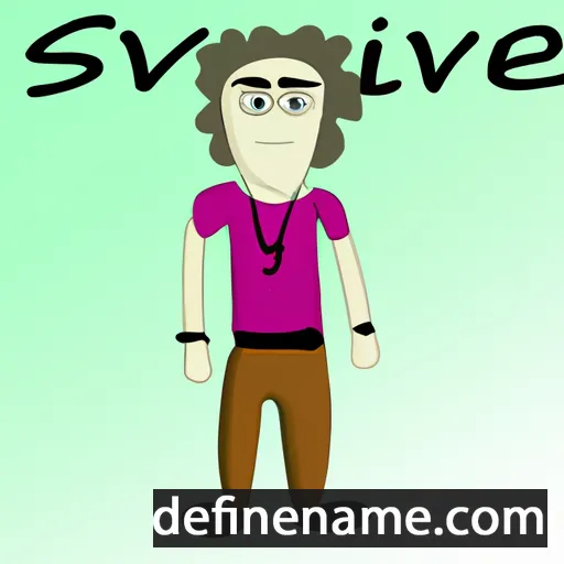 cartoon of the name Skevi