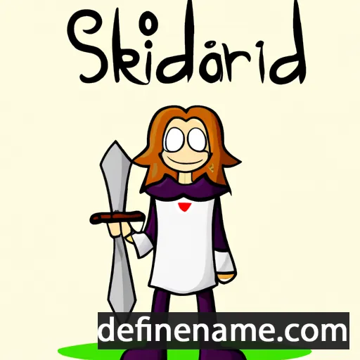 cartoon of the name Skuldfrid