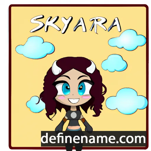 cartoon of the name Skyra