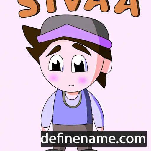 cartoon of the name Sláva