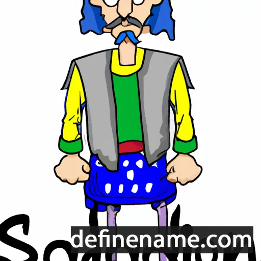 cartoon of the name Sladjan