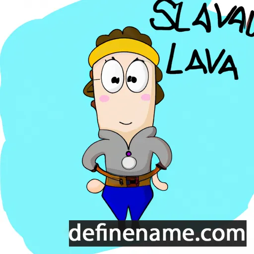 cartoon of the name Slaviša