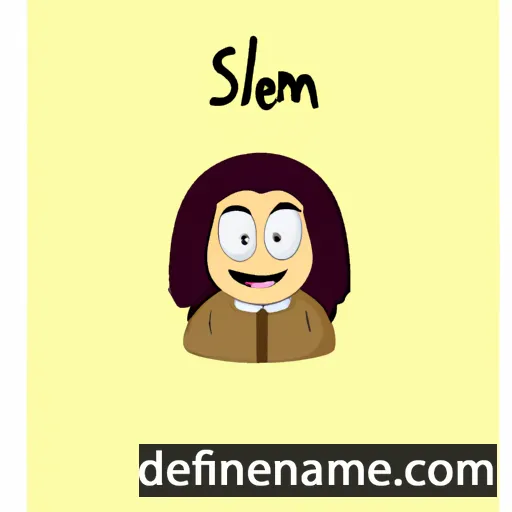 cartoon of the name Slema