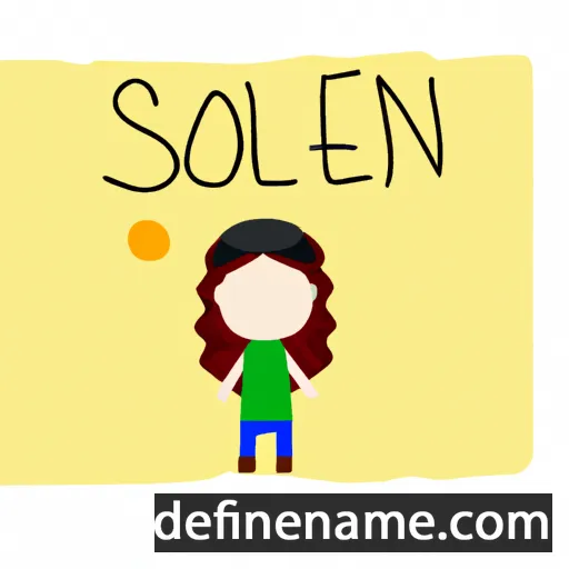 cartoon of the name Şölen