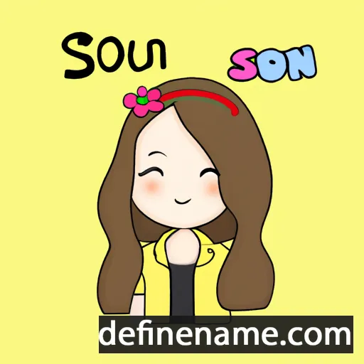 cartoon of the name So-eun