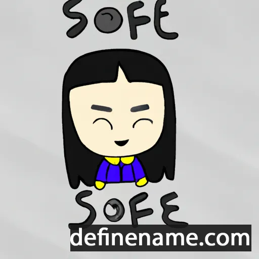 cartoon of the name So-hee