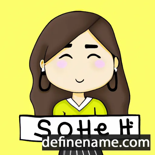 cartoon of the name So-hyeon