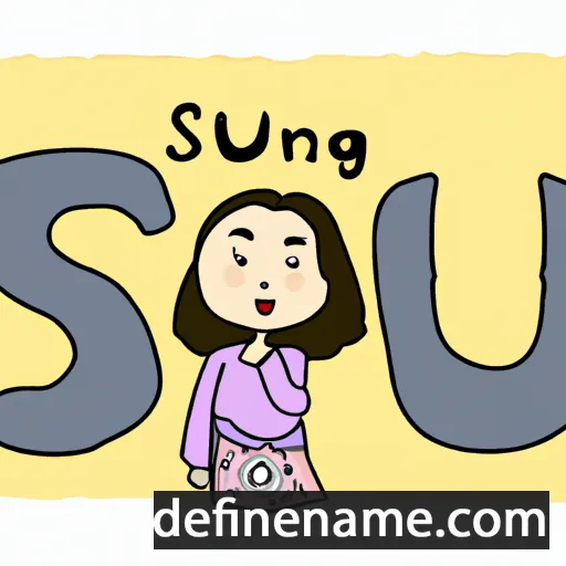 cartoon of the name So-jung