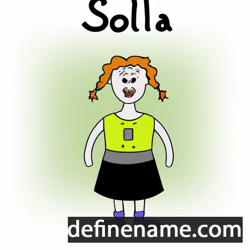 Sóllilja cartoon