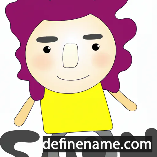 cartoon of the name Sóni