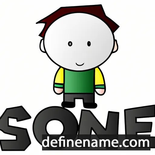 cartoon of the name Söne