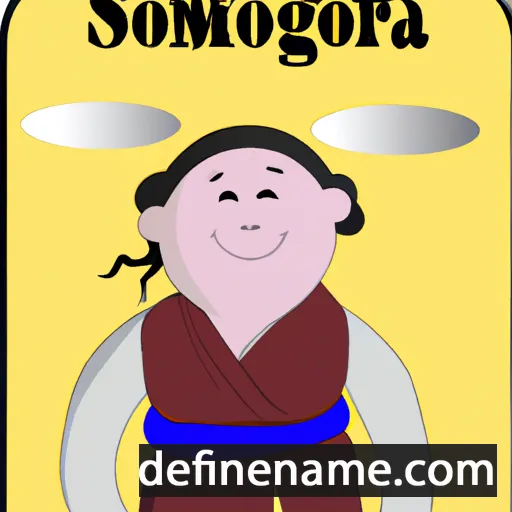 cartoon of the name Sodbaatar