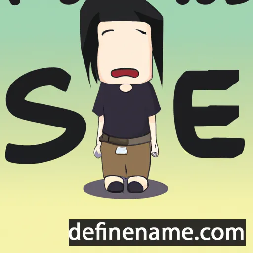 cartoon of the name Soe