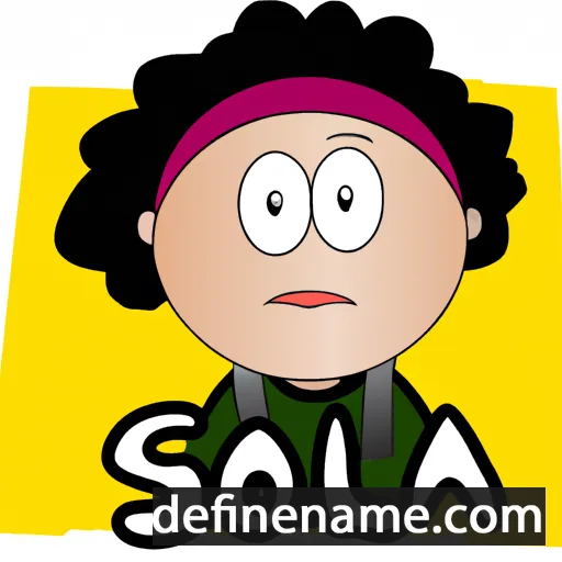 cartoon of the name Soelma