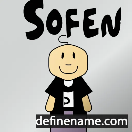 cartoon of the name Sofien