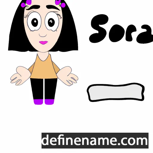 cartoon of the name Sofora