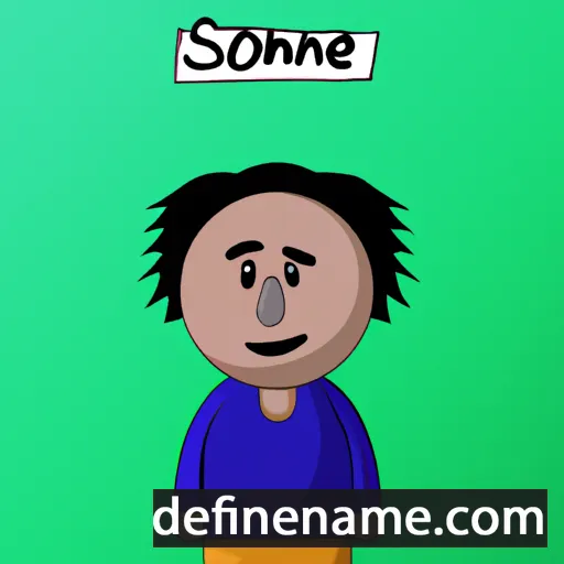 cartoon of the name Sohane