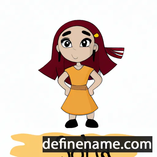 cartoon of the name Sohina