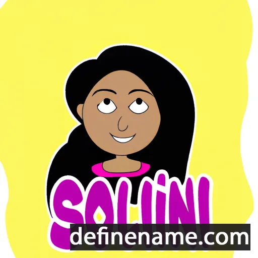 cartoon of the name Sohini