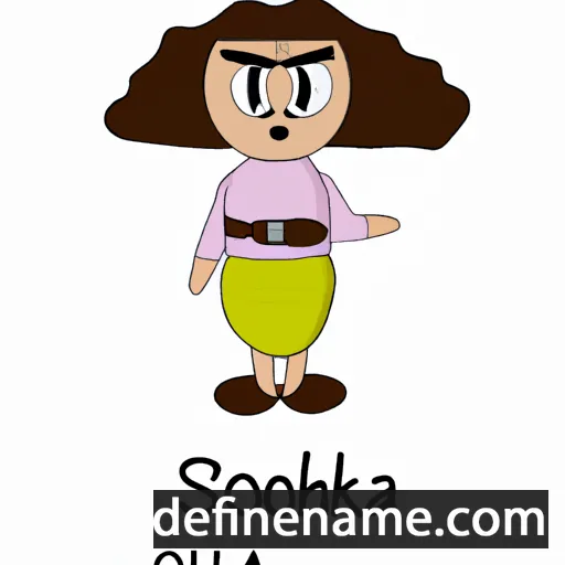 cartoon of the name Sokhna