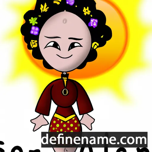 cartoon of the name Solarah