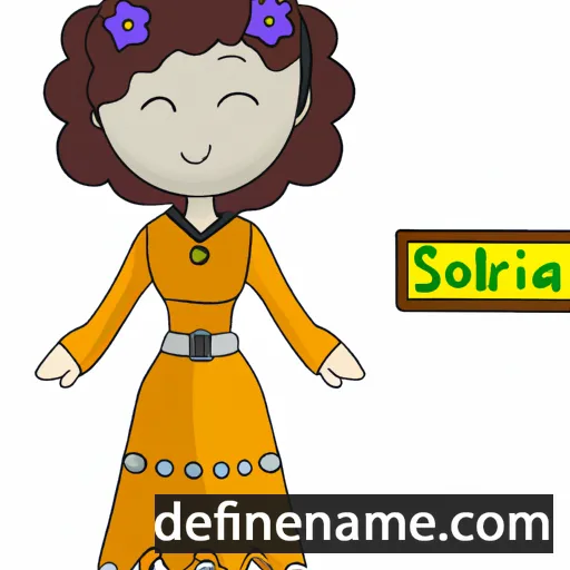 cartoon of the name Solaria