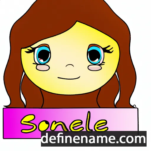 cartoon of the name Solenne