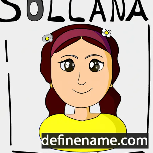 cartoon of the name Soliana