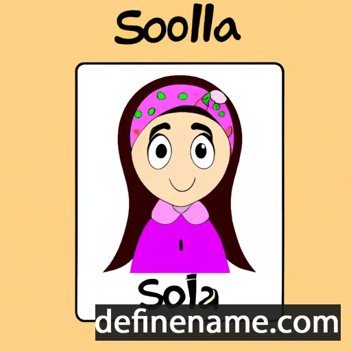 cartoon of the name Soliha