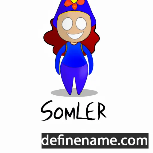 cartoon of the name Solimar