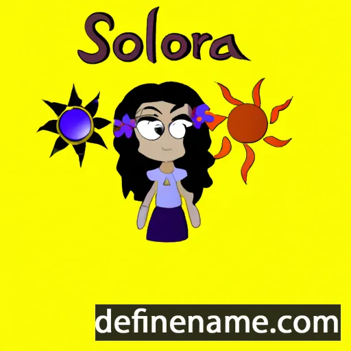 cartoon of the name Solmara