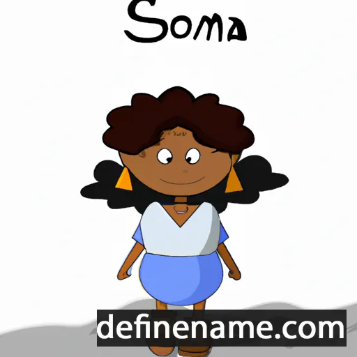 cartoon of the name Someia