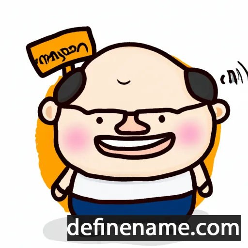 cartoon of the name Sompong