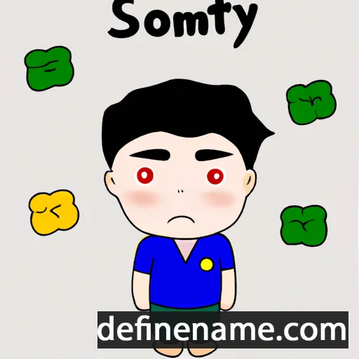 cartoon of the name Somyot