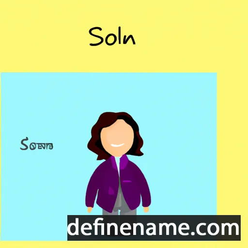 cartoon of the name Sonali